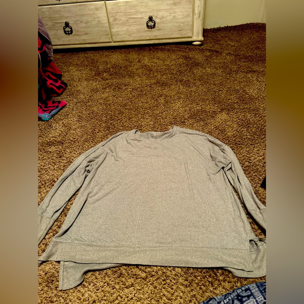 casual cute grey top